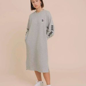 Rise Again By Verdy X UT Uniqlo Graphic Embroidered Penguin Sweatshirt Dress-S